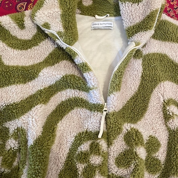 Urban Outfitters Sherpa Sz M 💚 - Picture 6 of 8